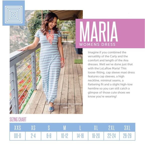 Lularoe Maria Maxi Dress - Size XS - Picture 7 of 7